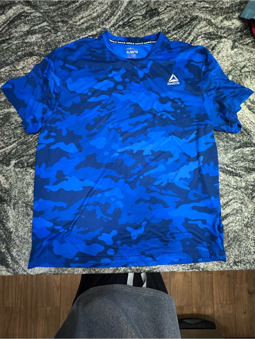 Reebok Men's Blue Camo Performance Tee